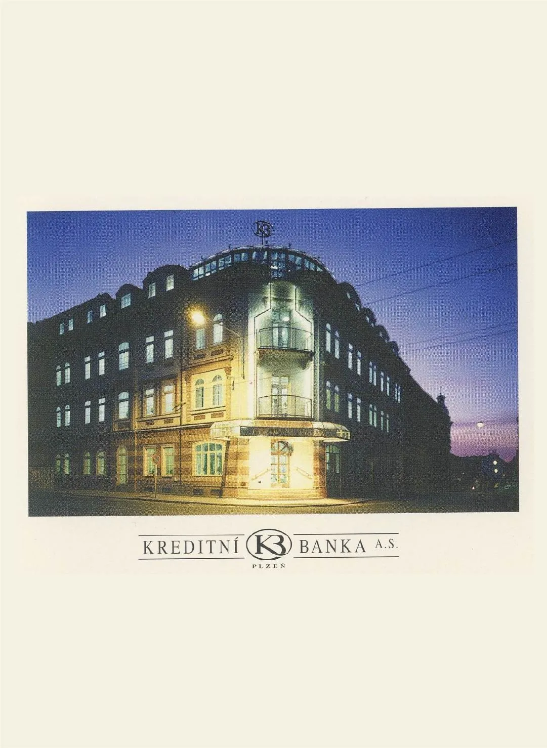 Kreditní banka Plzeň — dobová fotografie